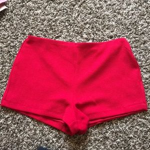 Red shorts